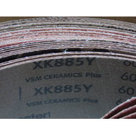 VSM Abrasives 315145 3x132" 60 Grit Ceramic Abrasive Polyester Cloth Belt QTY 50