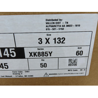 VSM Abrasives 315145 3x132" 60 Grit Ceramic Abrasive Polyester Cloth Belt QTY 50