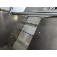 Hoppmann SS Stainless Surge Hopper Conveyor Wide Belt Elevating Prefeeder