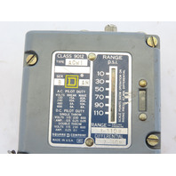 SQUARE D ACW1 PRESSURE SWITCH 1-110 PSI 7-30 DIFFERENTIAL