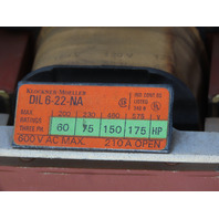 Moeller 210A 60-175HP 120V AC VAC Coil Contactor NEMA SIZE 6