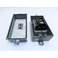 ALLEN BRADLEY 609-BJW PUSHBUTTON STARTER SER. K SIZE 1 TYPE 12 3PH