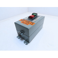 ALLEN BRADLEY 609-BJW PUSHBUTTON STARTER SER. K SIZE 1 TYPE 12 3PH