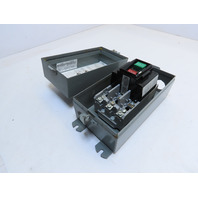 ALLEN BRADLEY 609-BJW PUSHBUTTON STARTER SER. K SIZE 1 TYPE 12 3PH