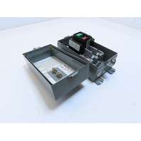 ALLEN BRADLEY 609-BJW PUSHBUTTON STARTER SER. K SIZE 1 TYPE 12 3PH