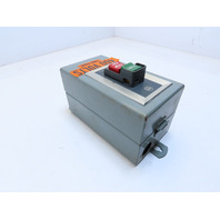 ALLEN BRADLEY 609-BJW PUSHBUTTON STARTER SER. K SIZE 1 TYPE 12 3PH
