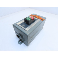 ALLEN BRADLEY 609-BJW PUSHBUTTON STARTER SER. K SIZE 1 TYPE 12 3PH