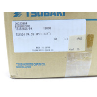 New in Box Tsubaki TS1524 PA SS Stainless Steel table top conveyor chain