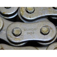 Morse 80H-API-3 10 ft Heavy Triple Strand Roller Chain 80-3 Riv NEW