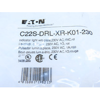 Eaton C22S-DRL-XR-K01-230 C22 22.5mm Compact Pushbutton Illuminated Button LED