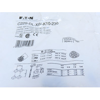Eaton C22S-DL-XW-K10-230 pushbutton actuator momentary white light 230 V AC