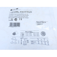 Eaton C22-DRL-XW-K10-24 Pushbutton Non-Illuminated Maintained White No Lense