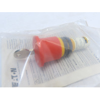 Eaton C22-PVS45P-MS5-K11 Compact Pushbutton Emergency Stop MS5 Key-release Red