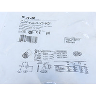 Eaton C22-DH-S-X0-K01 Compact Pushbutton Non-Illuminated Momentary Black X0 Etch