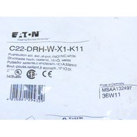 Eaton C22-DRH-W-X1-K11 Pushbutton Non-Illuminated Maintained White X1 Etch