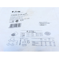 Eaton C22S-D-R-K02 Compact Pushbutton Non-illuminated Momentary Red Flush