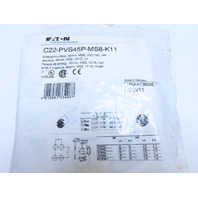 Eaton C22-PVS45P-MS8-K11 Compact Pushbutton Emergency Stop MS8 Key-release Red