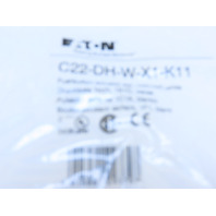 Eaton C22-DH-W-X1-K11 Compact Pushbutton Non-Illuminated Momentary White X1 Etch
