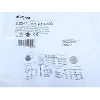 Eaton C22-DL-XG-K10-230 Pushbutton Illuminated Momentary Green No Lense