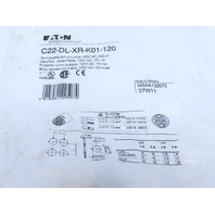 Eaton C22-DL-XR-K01-120 Pushbutton Illuminated Momentary Red No Lense