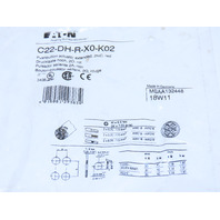 Eaton C22-DH-R-X0-K02 Compact Pushbutton Non-Illuminated Momentary Red X0 Etch
