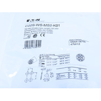 Eaton C22S-WS-MS2-K01 Pushbutton 2 Position MS2 Key Operated Switch Momentry K20