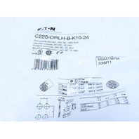 Eaton C22S-DRLH-B-K10-24 Compact Pushbutton Illuminated Maintain Blue Extend 1NO