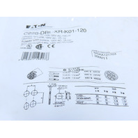 Eaton C22S-DRL-XR-K01-120 Pushbutton Illuminated Maintained Red No Lense