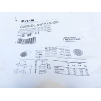 Eaton C22S-DL-XW-K10-120 Pushbutton Illuminated Momentary White No Lense