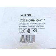 Eaton C22S-DRH-G-K11 Compact Pushbutton Maintained Non-illuminated Green Button