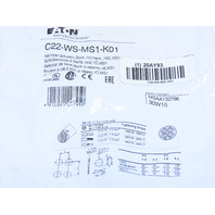 Eaton C22-WS-MS1-K01 Pushbutton 2 Position MS1 Key Operated Switch Momentary K01