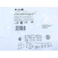 Eaton C22-DRH-R-X0-K11 Pushbutton Non-Illuminated Maintained Red X0 Etch 1NO 1NC