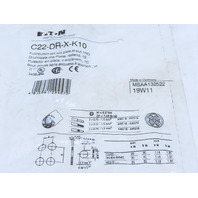 Eaton C22-DR-X-K10 Compact Pushbutton Non-illuminated Maintained Buttonless