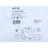 Eaton C22-WK-K02 2 Position Momentary Rotary Selector Switch BLK&WHT Knob 2NC