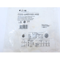 Eaton C22S-WRS3-MS1-K02 3 Position Rotary Key MS1 Switch Maintained 2NC
