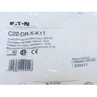 Eaton C22-DR-X-K11 Compact Pushbutton Non-illuminated Maintain No button 1NO 1NC