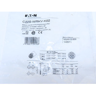 Eaton C22S-WRKV-K02 2 Position Rotary Selector Switch Maintained 2NC BLK&WHT