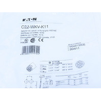 Eaton C22-WKV-K11 2 Position Rotary Selector Switch Momentary 1NO 1NC BLK&WHT