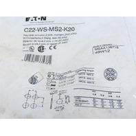 Eaton C22-WS-MS2-K20 2 Position MS2 Key Operated Switch Momentary 2NO