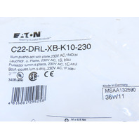 Eaton C22-DRL-XB-K10-230 Pushbutton Illuminated Maintained Blue No Lense 230V