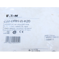 Eaton C22S-DRH-W-K20 Compact Pushbutton Maintained Non-illuminated White Button