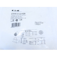 Eaton C22S-D-G-K20 Compact Pushbutton Non-illuminated Momentary Green Flush