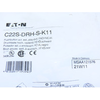 Eaton C22S-DRH-S-K11 Compact Pushbutton Maintained Non-illuminated Black Button
