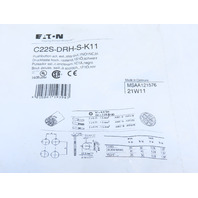 Eaton C22S-DRH-S-K11 Compact Pushbutton Maintained Non-illuminated Black Button