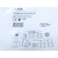 Eaton C22S-DLH-G-K10-24 Pushbutton Illuminated Momentary Green Button Extend 1NO