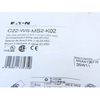 Eaton C22-WS-MS2-K02 2 Position MS2 Key Operated Switch Momentary 2NC