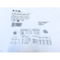 Eaton C22-DR-G-X1-K11 Pushbutton Non-Illuminated Maintained Flush Green X1 Etch