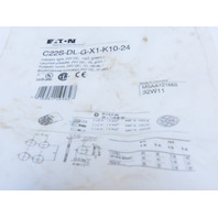 Eaton C22S-DL-G-X1-K10-24 Pushbutton Illuminated Momentary Green 1NO X1 Etch