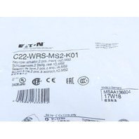 Eaton C22-WRS-MS2-K01 2 Position Rotary Key MS2 Switch Maintained 1NC