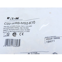 Eaton C22-WRS-MS2-K10 2 Position Rotary Key MS2 Switch Maintained 1NO